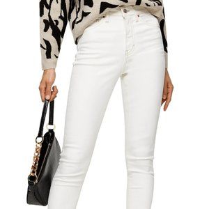 NWT Cream Topshop Jamie High Waist Skinny Jeans